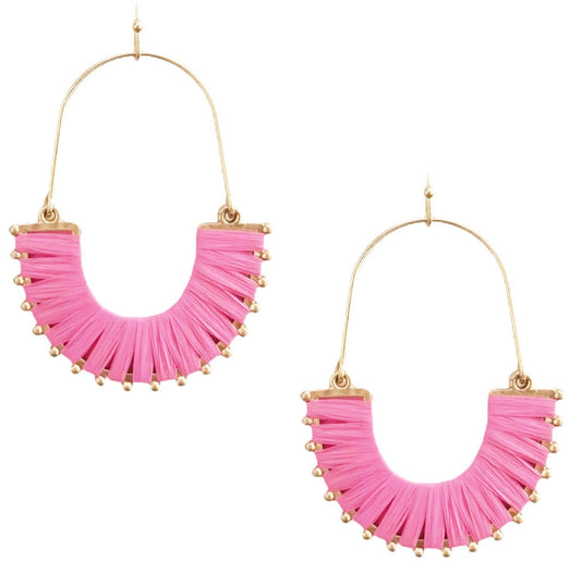 Pink Boho Earrings